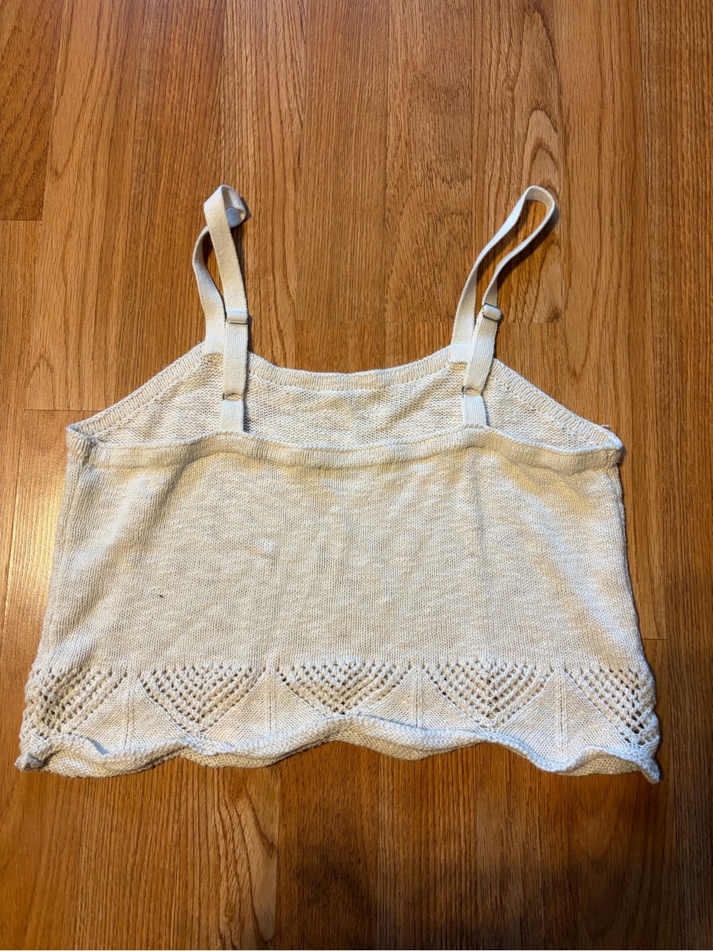 Cream Knit Tank Top - Picture 4 of 5